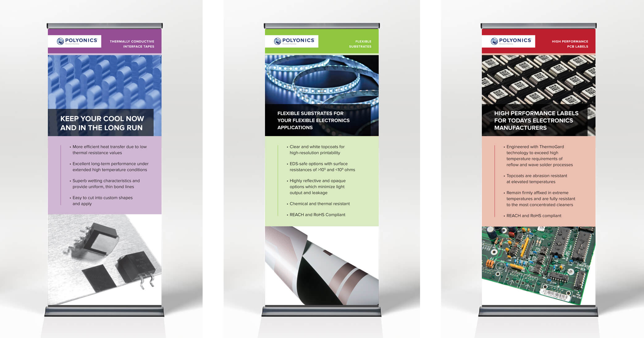Polyonics Banner Stands